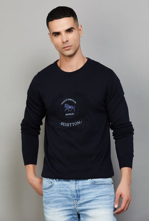 UNITED COLORS OF BENETTON Embroidered Sweater