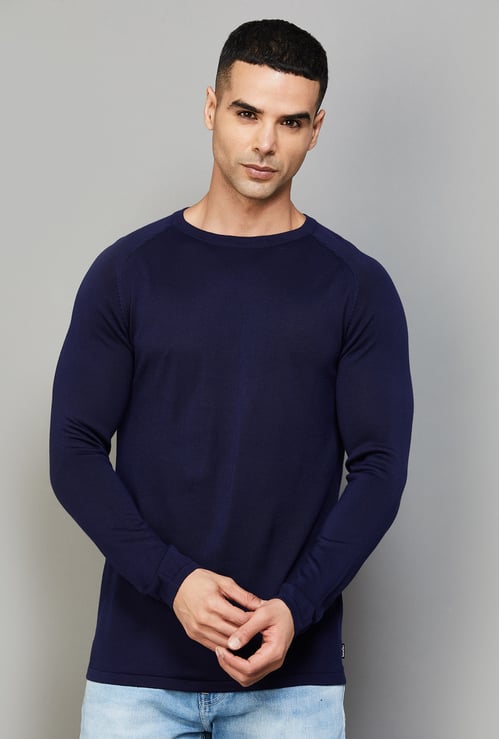 UNITED COLORS OF BENETTON Knitted Raglan Sleeves Sweater