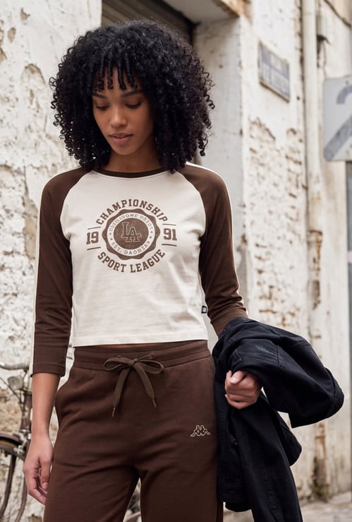 KAPPA Graphic Print Crop T-shirt