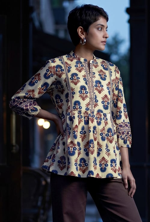 MELANGE Floral Print Tunic