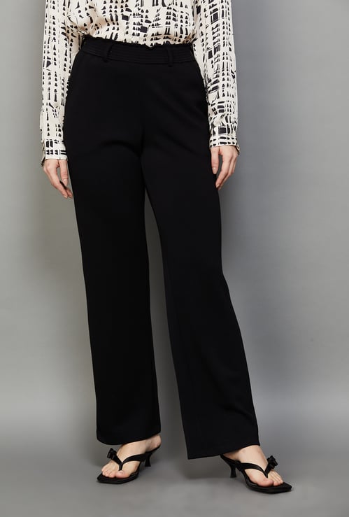KRAUS Mid-Rise Comfort Fit Trousers