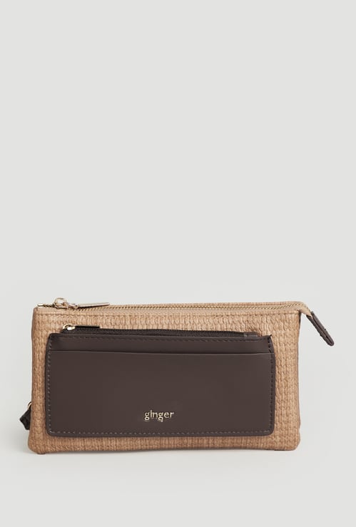 GINGER Embossed Wristlet Wallet