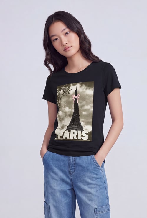FAME FOREVER Girls Graphic Print T-shirt