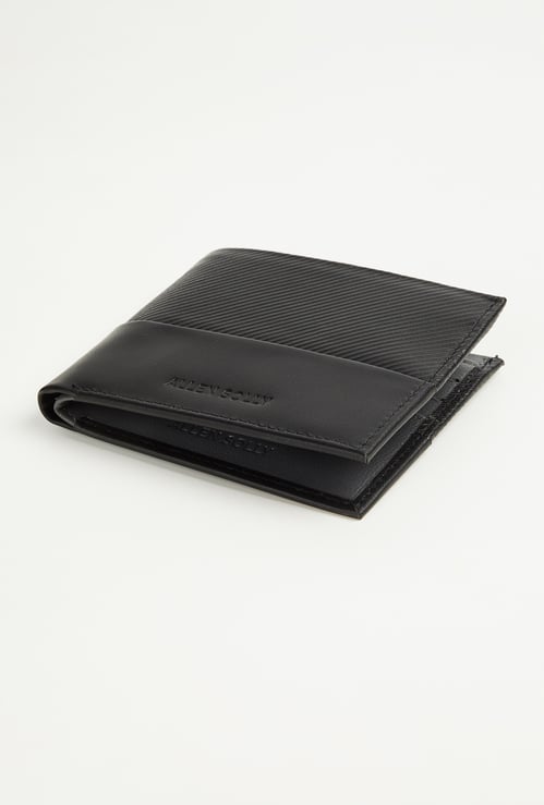 ALLEN SOLLY Textured Bi-Fold Wallet
