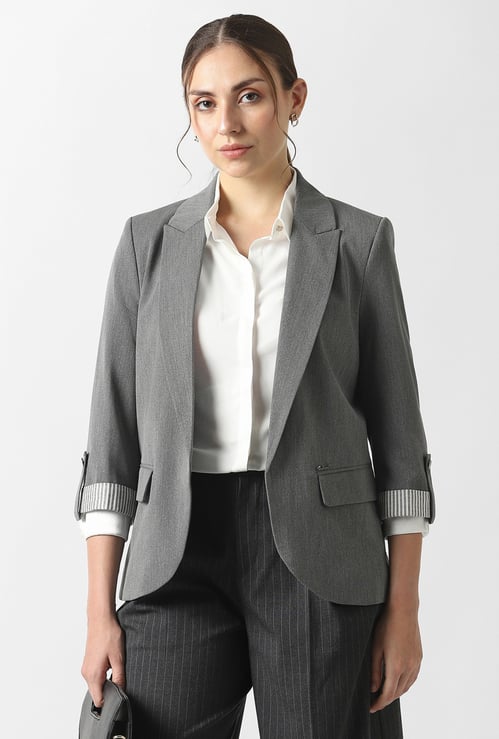 VAN HEUSEN Solid Blazer