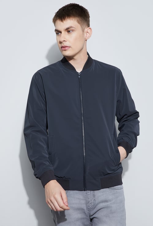 FAME FOREVER Base Collar Bomber Jacket