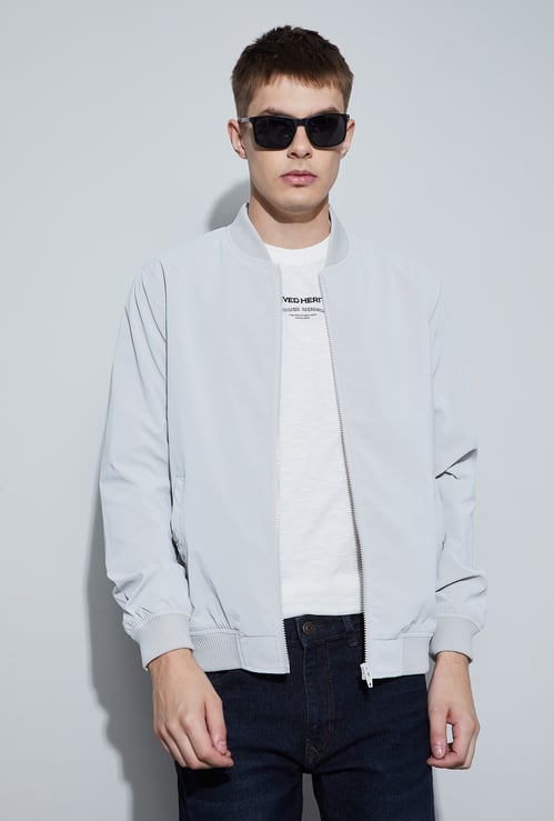 FAME FOREVER Base Collar Bomber Jacket