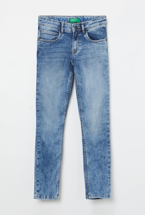 UNITED COLORS OF BENETTON Boys Washed Slim Jeans