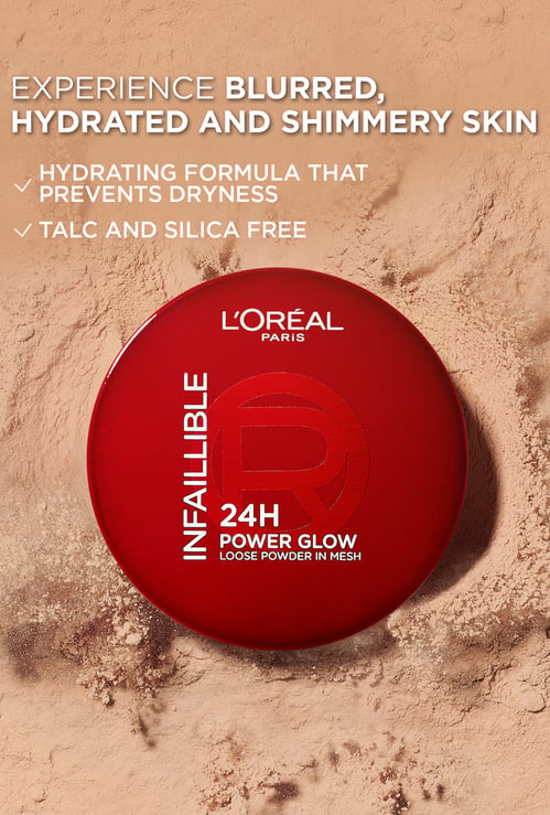 L'OREAL Infallible 24H Power Glow Finishing Powder - LIGHT - 9.5g