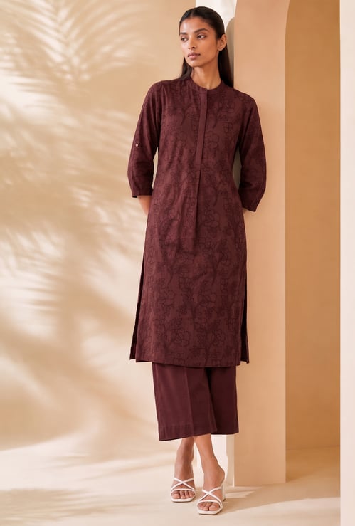 MELANGE Embroidered Kurta Set