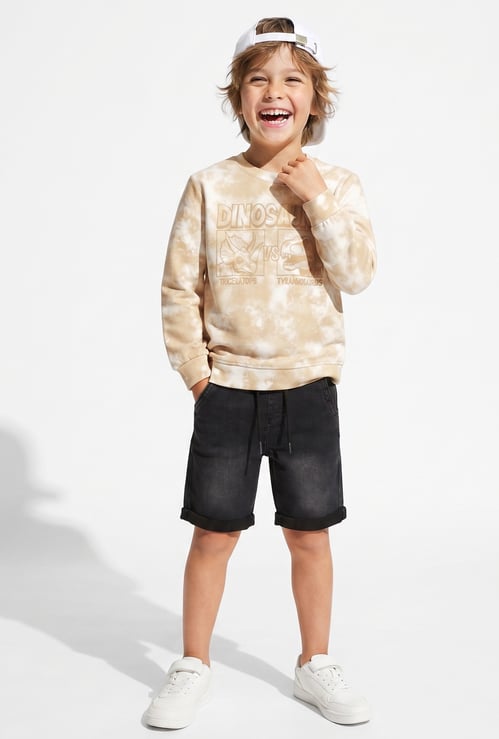 FAME FOREVER Graphic Print Sweatshirt