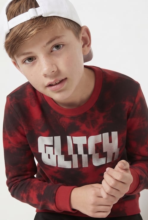 FAME FOREVER Boys Typographic Print Sweatshirt