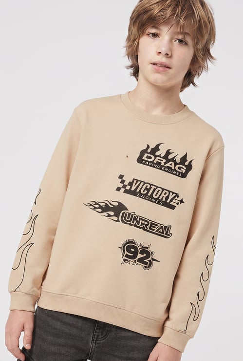 FAME FOREVER Boys Graphic Print Sweatshirt