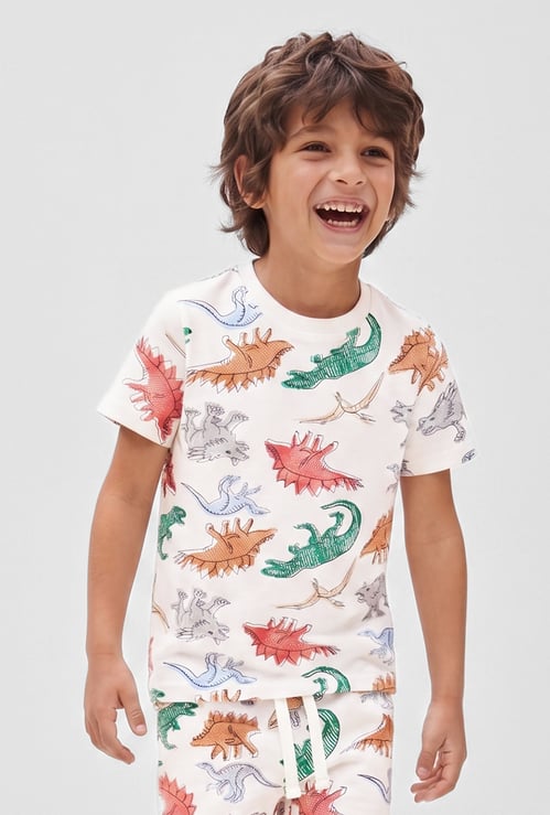 FAME FOREVER Boys Printed Shorts Set