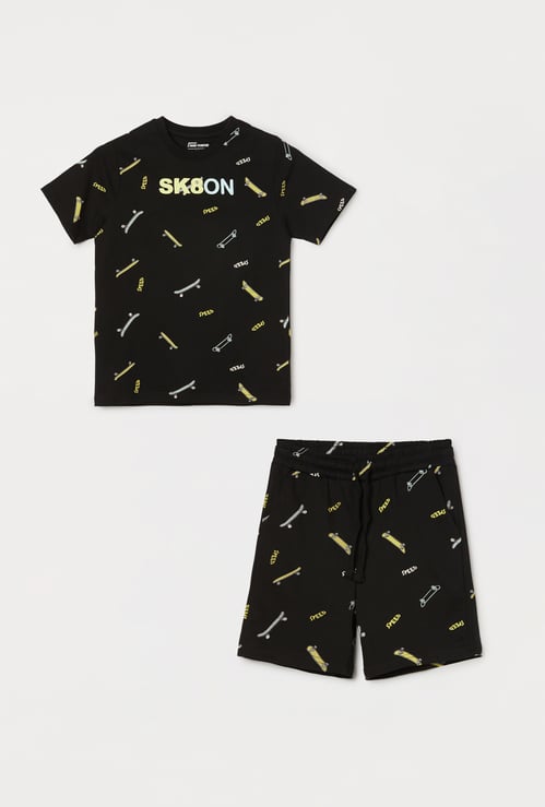 FAME FOREVER Boys Graphic Print Coordinate Set