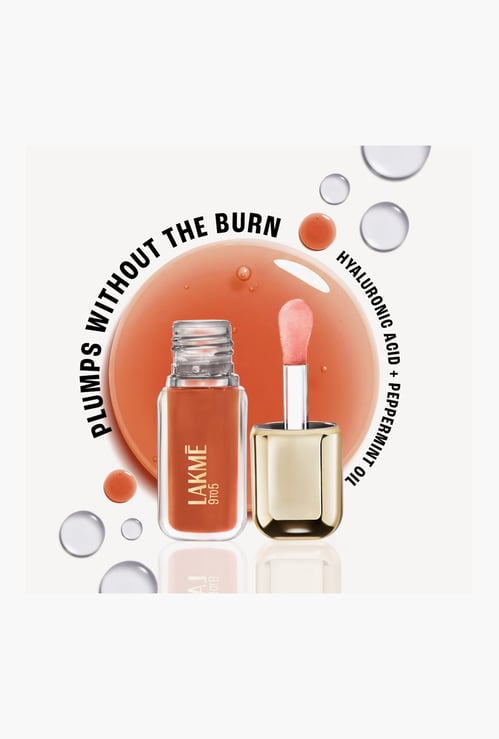 LAKME HyaGloss Powerplump Lip Oil - Vacation Nude - 4.2ml