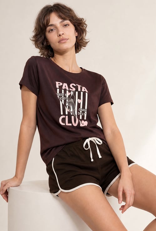 GINGER Drawstring Regular Shorts