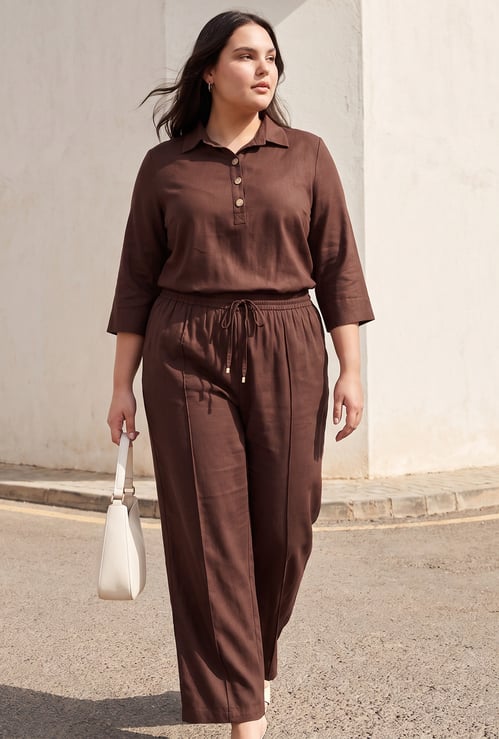 NEXUS Solid Mid-Rise Trousers