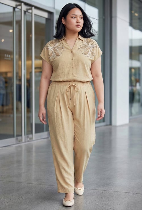 NEXUS Pleated Mid-Rise Trousers