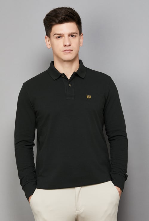 FAHRENHEIT Solid Regular Polo T-shirt
