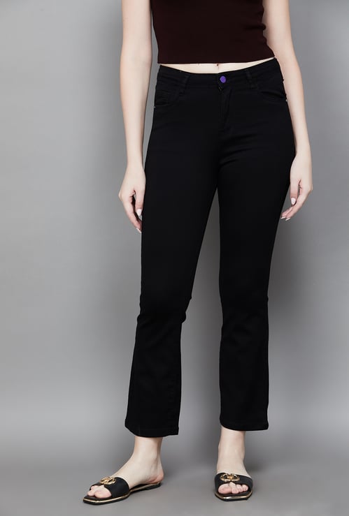 KRAUS Solid Flared Jeans