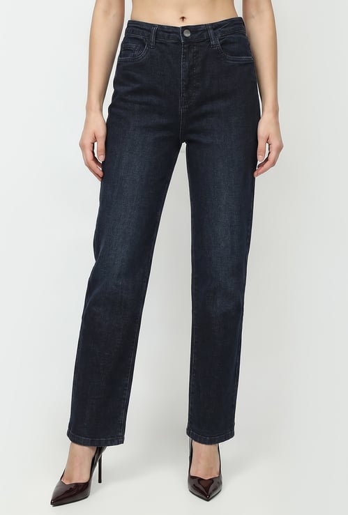 KRAUS Solid Straight Fit Jeans