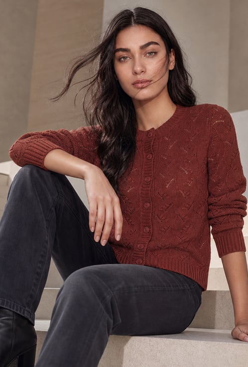FAME FOREVER Knitted Cardigan