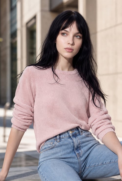 FAME FOREVER Solid Sweater