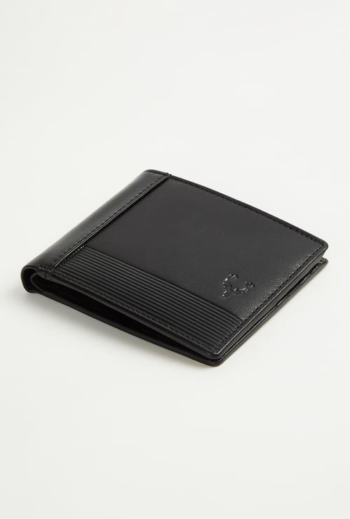 ALLEN SOLLY Textured Bi-Fold Wallet