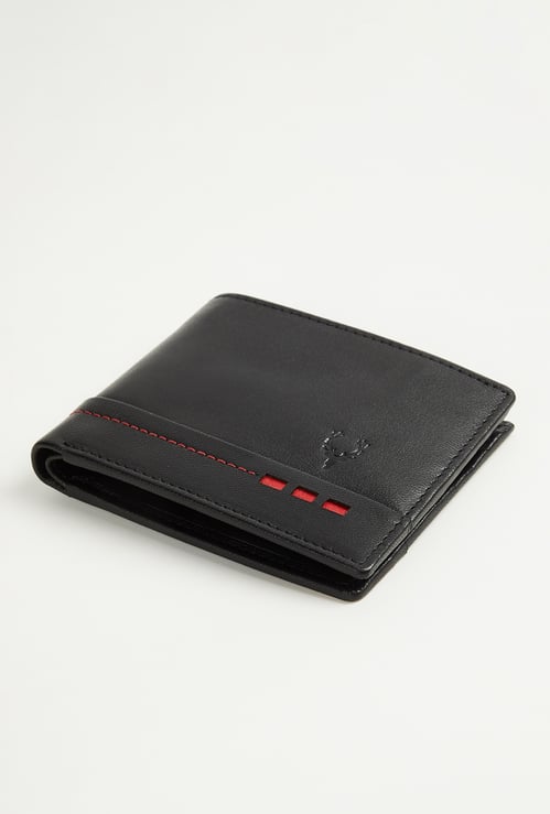 ALLEN SOLLY Textured Bi-Fold Wallet
