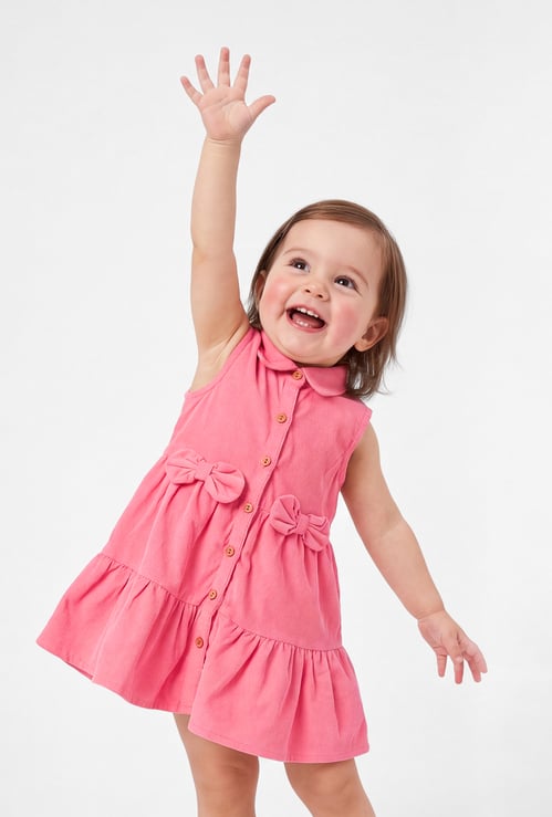 FAME FOREVER Girls Tiered A-line Dress