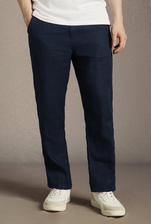 LP SPORT Solid Regular Trousers