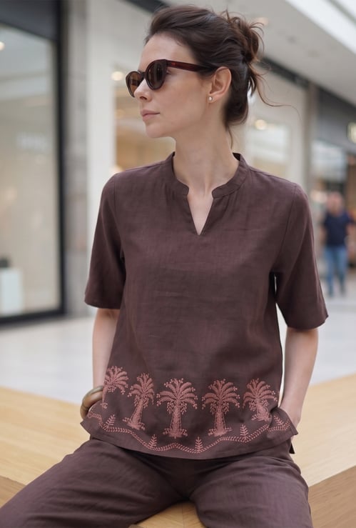 MELANGE Embroidered Tunic