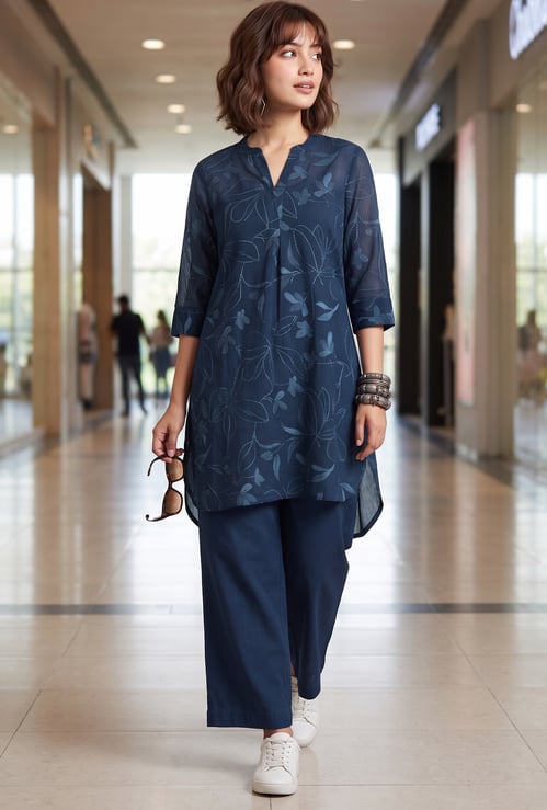 MELANGE Floral Kurta Set