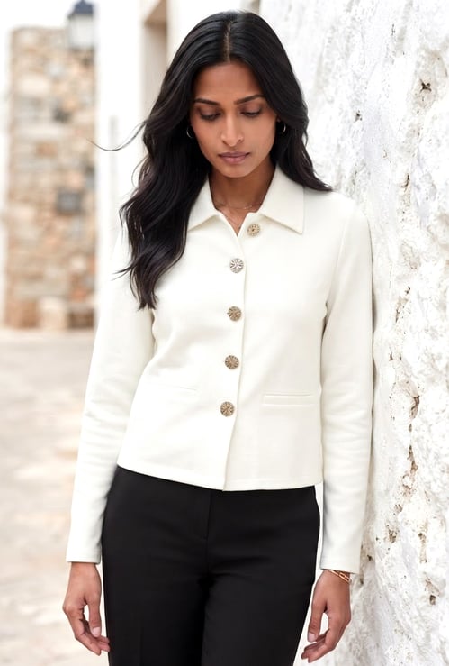 CODE Buttoned Casual Jacket