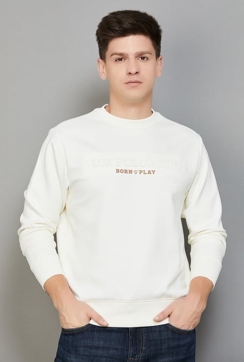 US POLO ASSN Typographic Print Sweatshirt