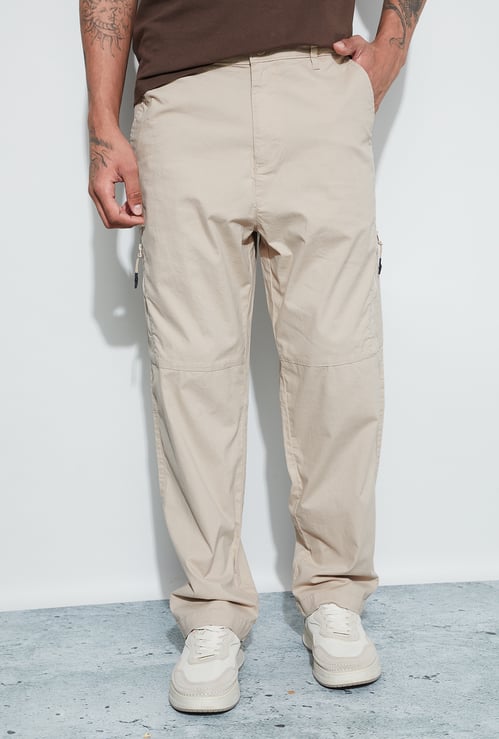 BOSSINI Solid Loose Fit Trousers