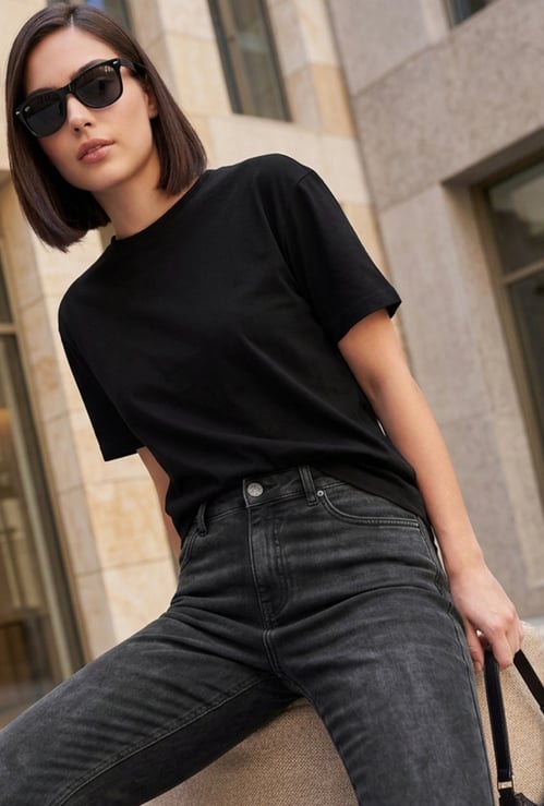 FAME FOREVER Solid T-shirt