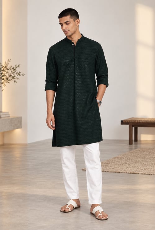 MELANGE Embellished Straight Kurta
