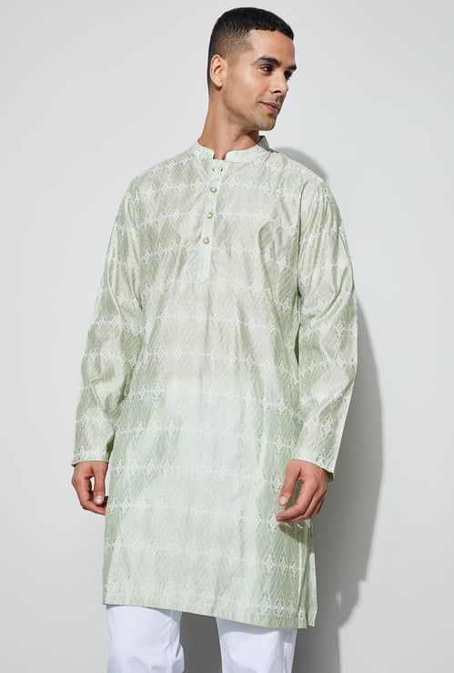 MELANGE Embellished Calf-Length Kurta