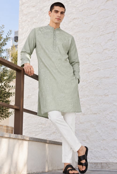 MELANGE Embellished Straight Kurta
