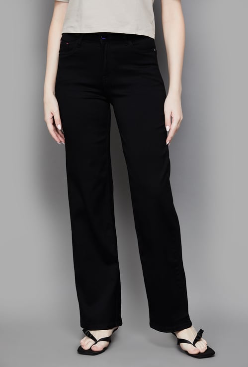 KRAUS Solid Baggy Fit Jeans