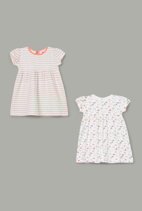 FS MINI KLUB Girls Assorted Dress - Pack of 2