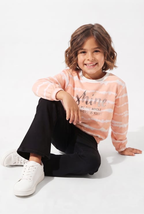FAME FOREVER Girls Printed Sweatshirt