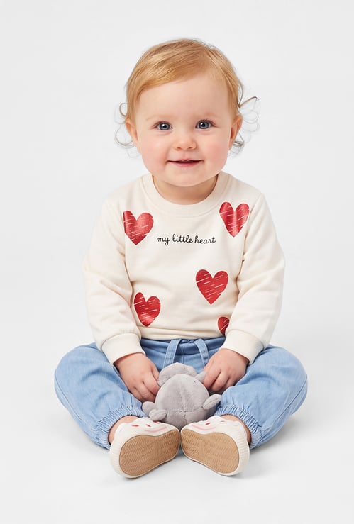 FAME FOREVER Girls Graphic Print Sweatshirt