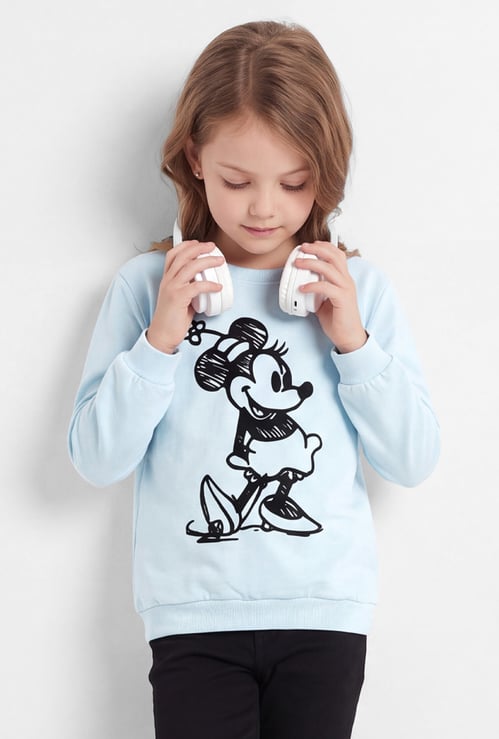 FAME FOREVER Girls Minnie Mouse Sweatshirt