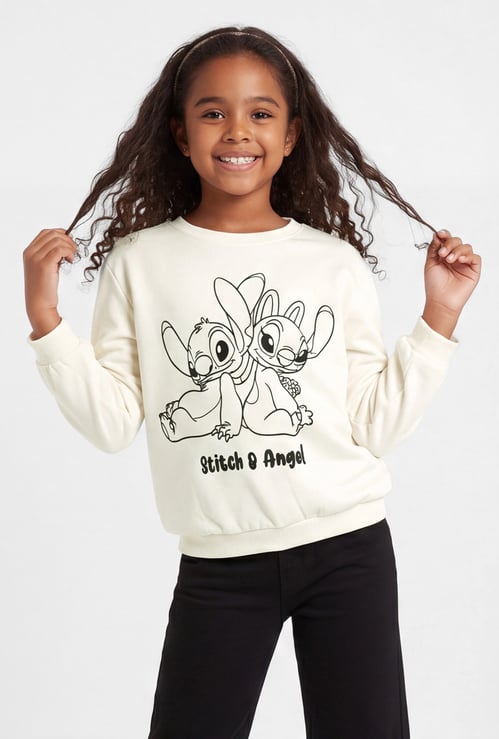 FAME FOREVER Girls Graphic Print Sweatshirt