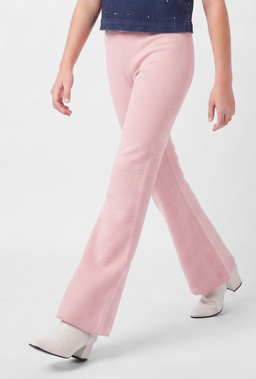 FAME FOREVER Girls Kint Wide-Leg Leggings
