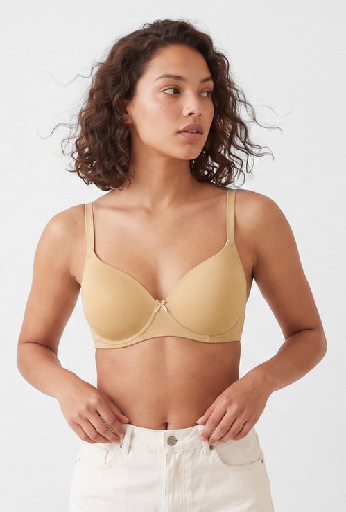 GINGER Padded Non-Wired Seamless T-Shirt Bra