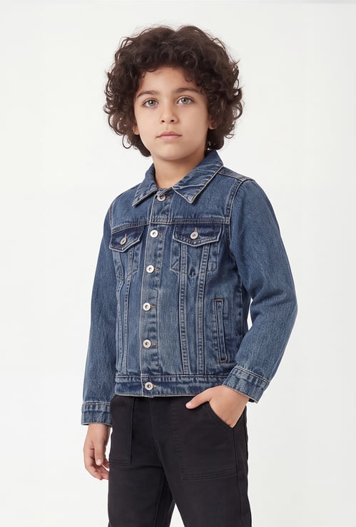 FAME FOREVER Boys Solid Full Sleeves Jackets